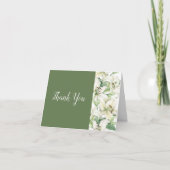LILY Blossom Elegance Wedding Dankeskarte (Vorderseite)