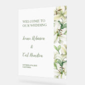 LILY Blossom Elegance Willkommen Acrylschild (Winkel)