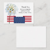 Lily Blume auf Flag Danke Karte (Vorne/Hinten)