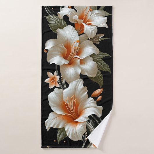 Lily-Blume Badhandtuch Set (Badehandtuch)