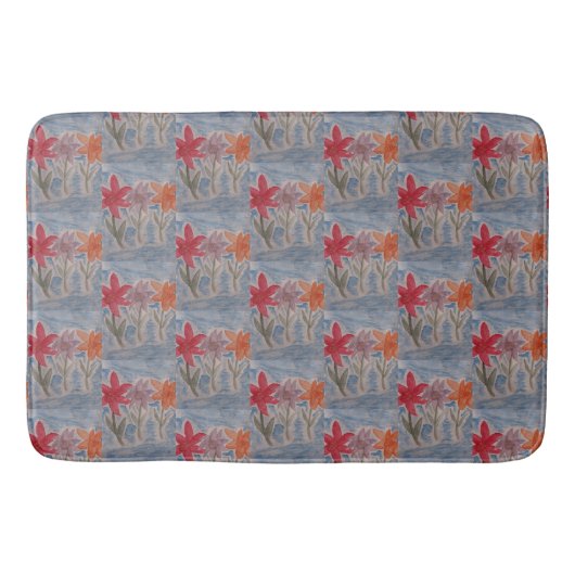 Lily Blume Bath Mat Badematte (Vorderseite)