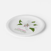 Lily Blume Beerdigung Memorial Pappteller (Schrägansicht)