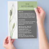 Lily Blume, Beerdigung Zuhause, Direktoren Flyer (Hand)