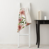 Lily Blume. Blumenmuster Sherpadecke (Beispiel)