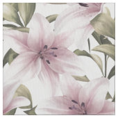 Lily Blume. Blumenmuster Stoff (Nahaufnahme)