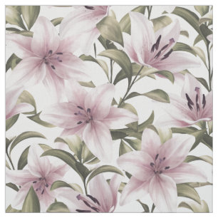 Lily Blume. Blumenmuster Stoff