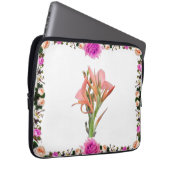 Lily Blume Botanische Kunst Laptopschutzhülle (Vorne Rechts)