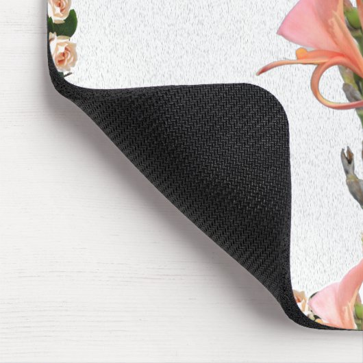 Lily Blume Botanische Kunst Mousepad (Ecke)
