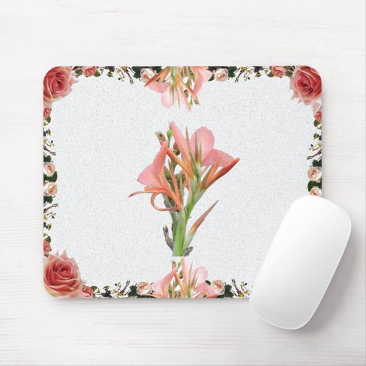 Lily Blume Botanische Kunst Mousepad (Mit Mouse)