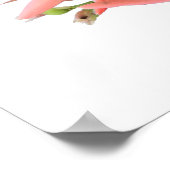 Lily Blume Botanische Kunst Poster (Ecke)