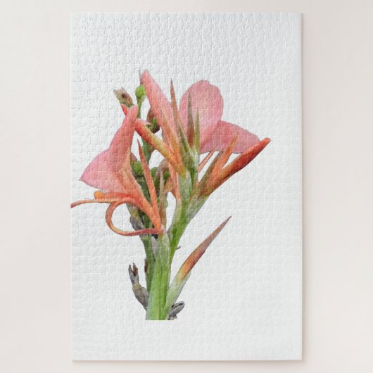 Lily Blume Botanische Kunst Puzzle (Vertikal)