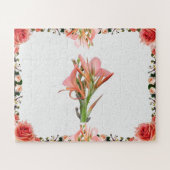 Lily Blume Botanische Kunst Puzzle (Horizontal)