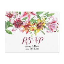Lily Blume Bouquet Wedding RSVP