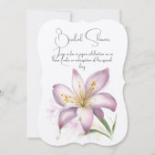 Lily Blume Brautparty. Einladung von Blumen. (Vorderseite)