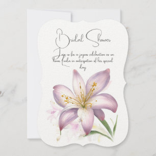 Lily Blume Brautparty. Einladung von Blumen.