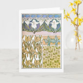 Lily Blume des Jugendstils, Mucha Karte (Gelbe Blume)