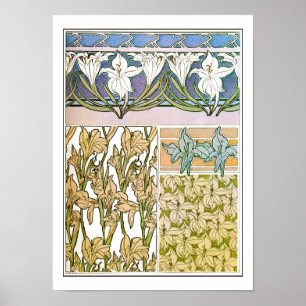 Lily Blume des Jugendstils, Mucha Poster