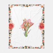 Lily Blume Fleecedecke (Vorderseite)