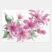 Lily-Blume Geschenkpapier Set (Vorderseite)