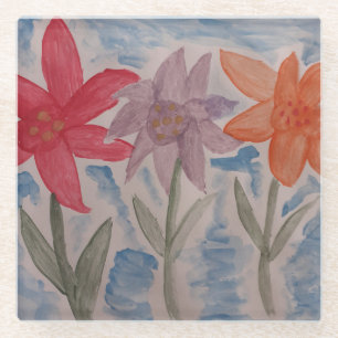 Lily-Blume Glasuntersetzer