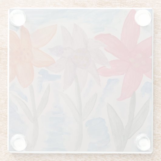 Lily-Blume Glasuntersetzer (Rückseite)