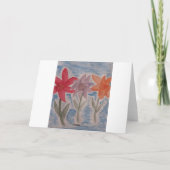 Lily Blume Grußkarte Karte (Rückseite)