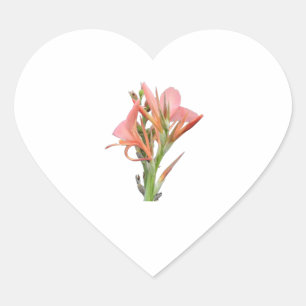 Lily Blume Herz-Aufkleber