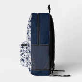 Lily Blume Ink Sketched Pattern Bedruckter Rucksack (Rechts)