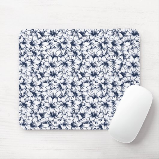 Lily Blume Ink Sketched Pattern Mousepad (Mit Mouse)