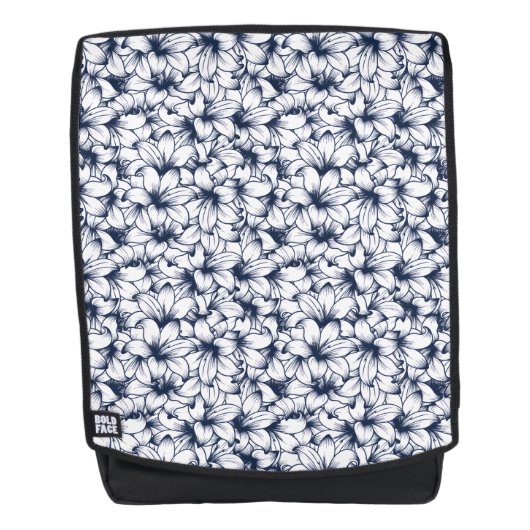 Lily Blume Ink Sketched Pattern Rucksack (Vorderseite)