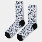 Lily Blume Ink Sketched Pattern Socken (Linkes Detail)