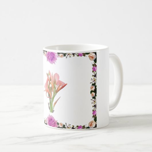 Lily Blume Kaffeetasse (VorderseiteRechts)
