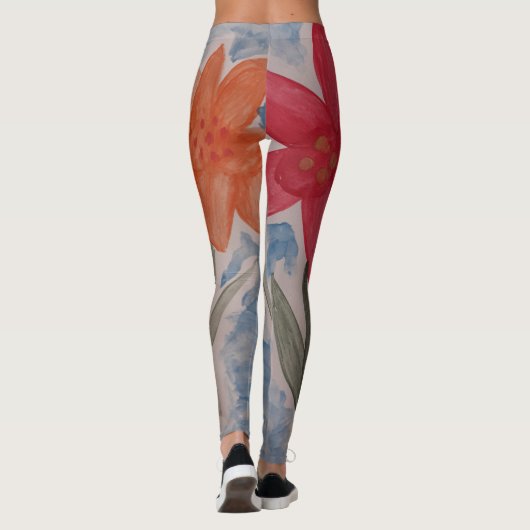 Lily-Blume Leggings (Rückseite)
