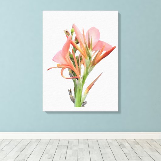 Lily Blume Leinwanddruck (Insitu (Holzboden))