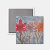 Lily Blume Magnet (Vorderseite/Rückseite)