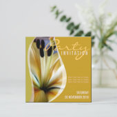 Lily Blume Party + Jeden Anlaß Einladung (Stehend Vorderseite)