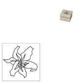 Lily Blume Pen und Tinte Zeichnend Gummistempel (Stempel)