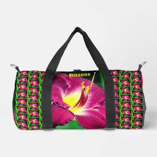 Lily Blume Personalisiert Duffle Bag (Vorderseite)