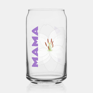 Lily Blume - Personalisiertes Mama Trinkbehälter G Dosenglas