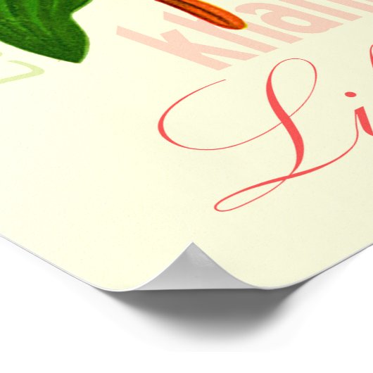 Lily-Blume Poster (Ecke)