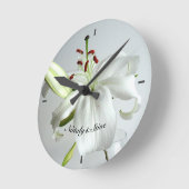 Lily Blume Runde Wanduhr (Winkel)