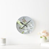 Lily Blume Runde Wanduhr (Zuhause)
