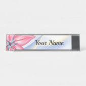 Lily-Blume Schreibtischnamensplakette (Vorderseite )