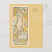 Lily Blume Series Alphonse Mucha Postkarte (Vorderseite)