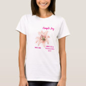 Lily Blume T - Shirt - ästhetisches Blumendesign (Vorderseite)