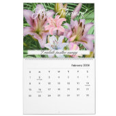 Lily Blume Tiger Lily Calla Pink Lilies Kalender (Feb 2026)