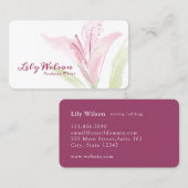 Lily Blume Visitenkarte (Vorne/Hinten)