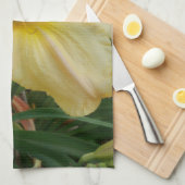 Lily Blume Yellow Kittuch Geschirrtuch (Viertel Falte)