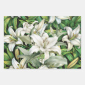 Lily-Blumen-Verpackungspapier Geschenkpapier Set (Vorderseite)
