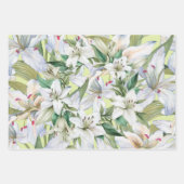 Lily-Blumen-Verpackungspapier Geschenkpapier Set (Vorderseite)